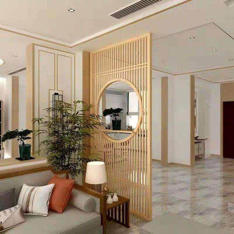 客厅现代新中式实木镂空花格栅简约入户装饰屏风隔断墙玄关柜特价