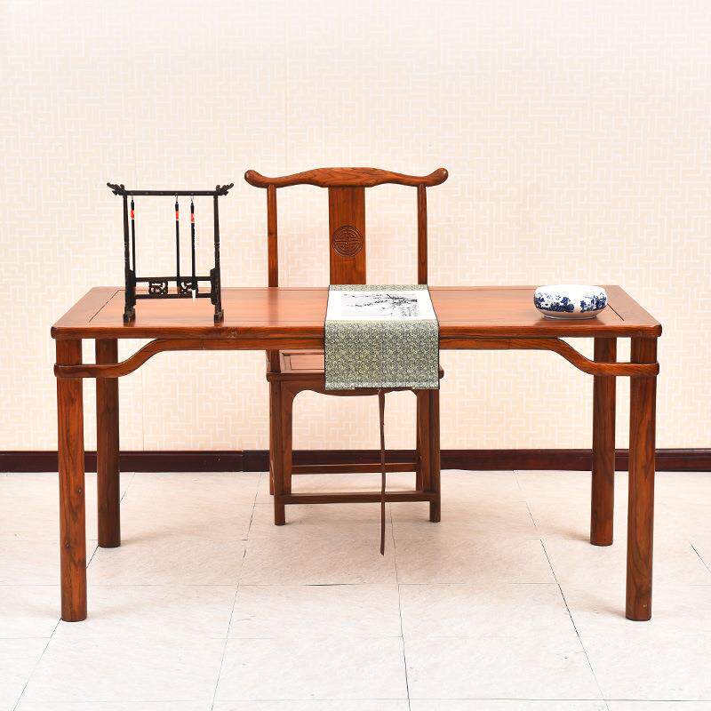 仿古书房画桌木质书法桌中式榆木书桌简约办公桌家具老板桌