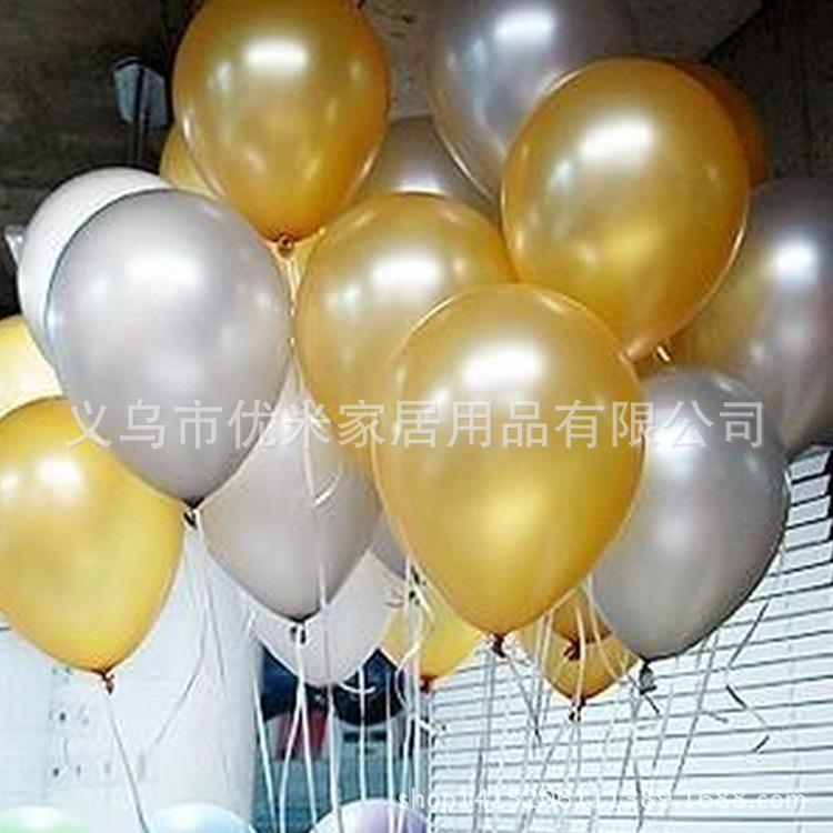 厂家2.8克珠光加厚12寸气球节日结婚庆布置酒吧乳胶气球