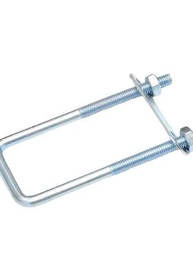 M6M8镀锌方形卡直角U型卡箍卡扣U型螺栓U型螺丝抱箍方管固定卡扣