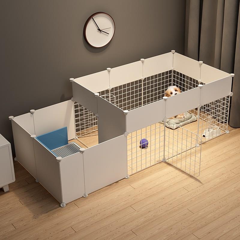 狗狗笼子窝一室一卫厅带厕所一体自动泰迪围栏宠物小型犬室内栅栏