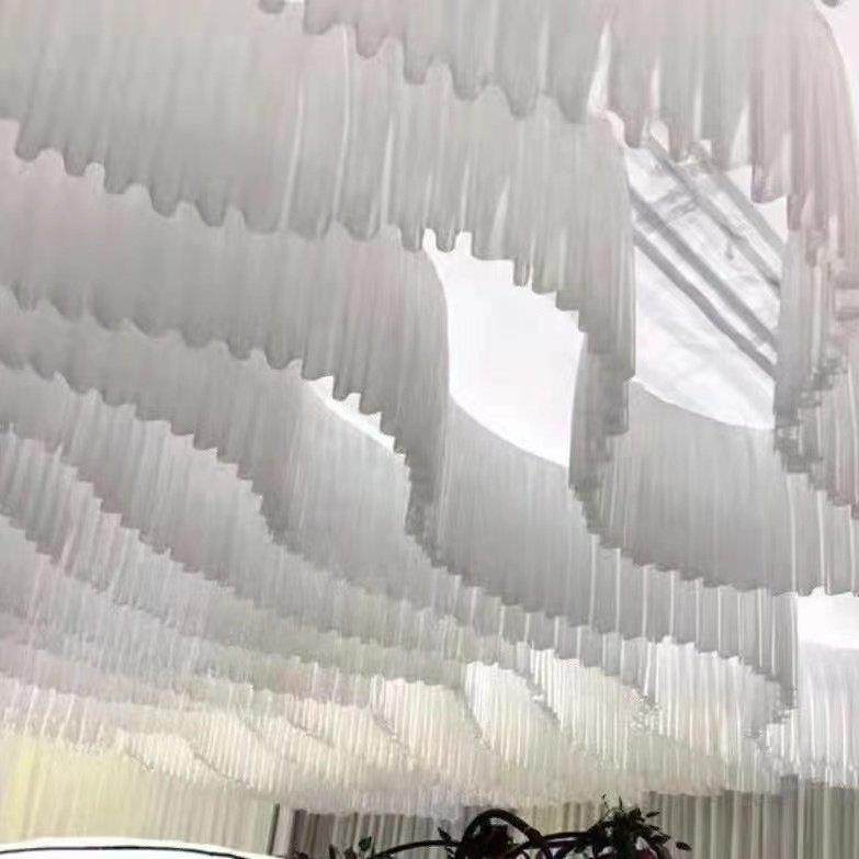 婚庆S型吊顶纱瑞士网纱婚礼堂装饰美容院室内吊顶布置吊顶纱幔,节庆用品/礼品,节庆布艺用品,淘宝优惠券,粉丝福利购,淘宝优惠卷