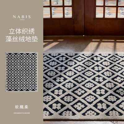 高档蜡笔派温斯定莱地特毯吸水入户门立体关剪花玄简约防滑脚垫制