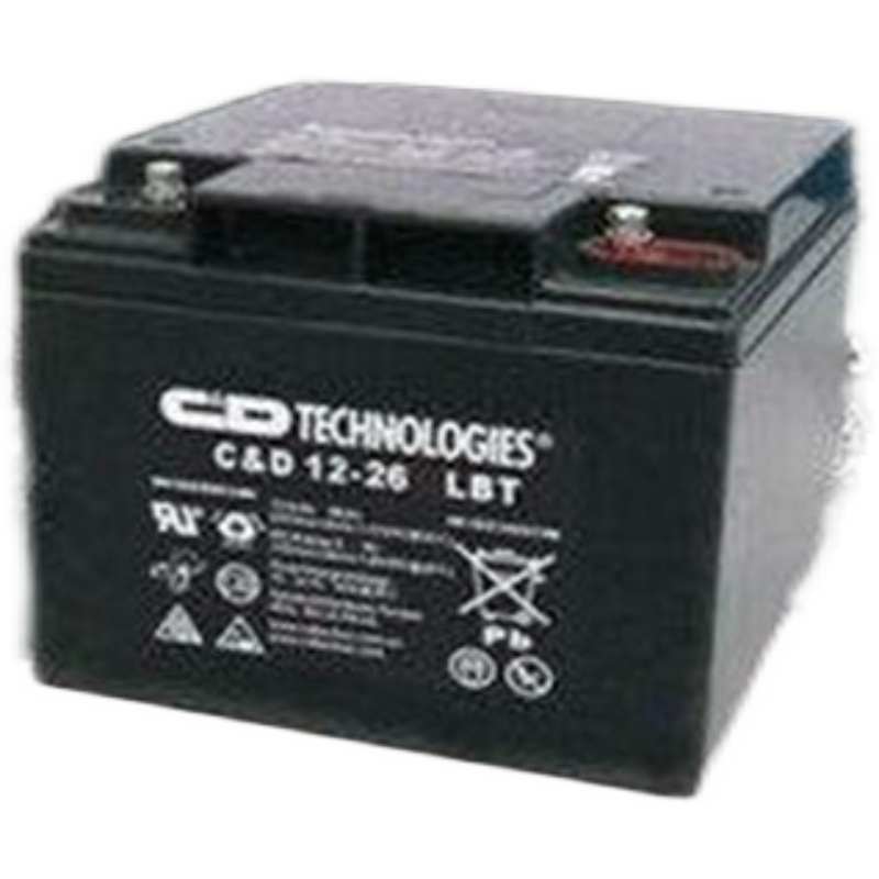 正西恩迪大力神蓄电池C&D12-26LBT铅酸12V26AH免维护UPS电源