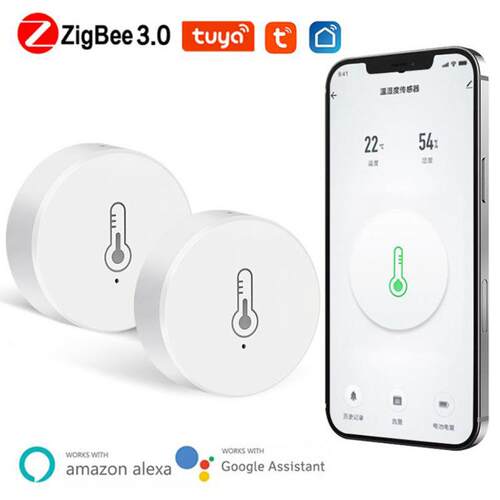 涂鸦ZigBee智能温湿度传感器全屋家居联动无线温度湿度感应器家用