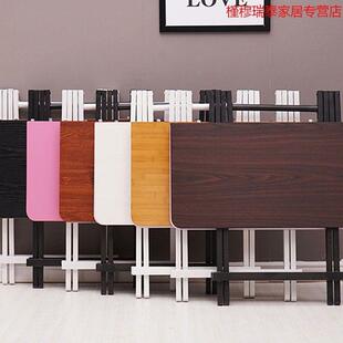 可折叠四方桌子正方形吃饭家用方桌80x80小餐桌45 70cm摆摊