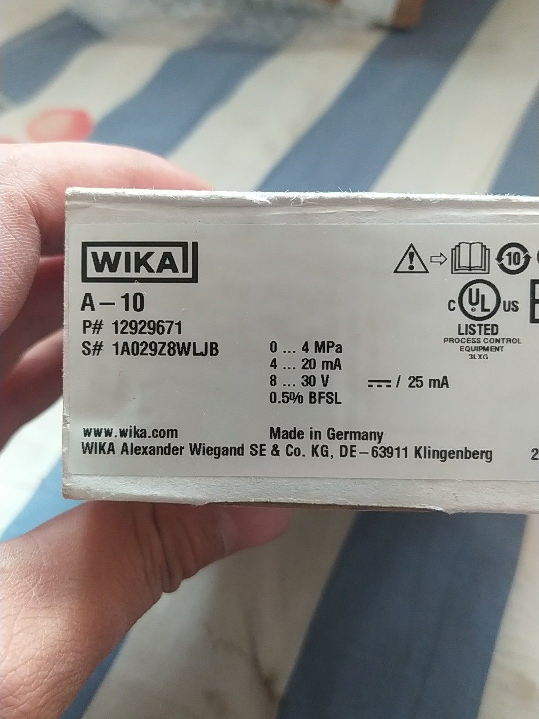 WIKA威卡传感器A-10