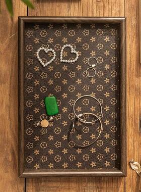 Vintage luxury rectangular desktop jewelry display and stora