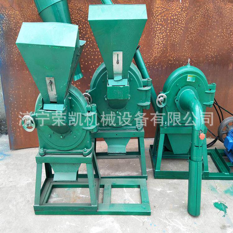 圆盘大型粉碎机玉米饲料磨粉机颗粒化工业齿爪自吸式打粉机