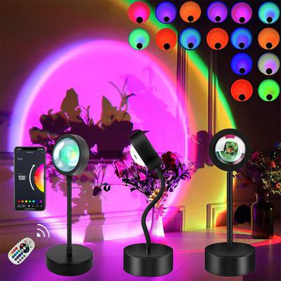 Sunset Lamp Rainbow Projector Night Light Led Desk Lamp 1
