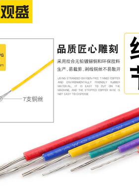 宏观盛1571电子线 28awg导线黑色红色麦克风小风扇电子连接线