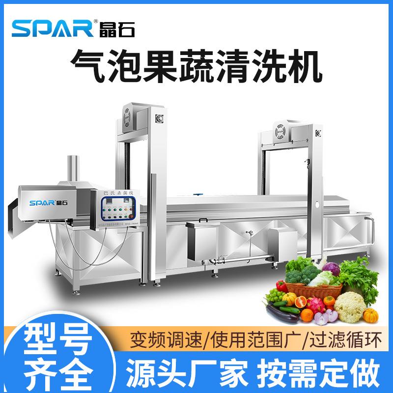 果蔬气泡清洗机白菜萝卜高压喷淋清洗设备去除农药残留臭氧清洗机