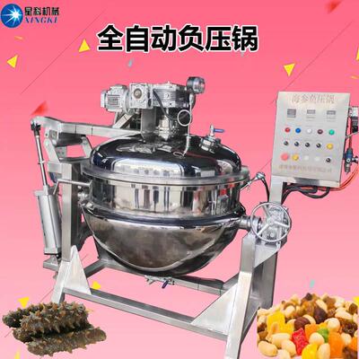 厂家自动控温真空正负压海参煮锅红薯干果脯真空低温浸糖煮锅