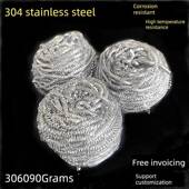 食品级304钢丝球不掉丝耐酸碱不锈钢清洁球家用洗锅刷碗工业过滤