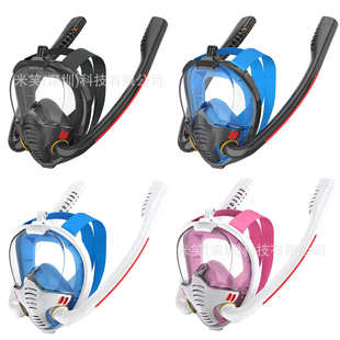 浮潜面罩 双管潜水面罩2022新款 K3新款 潜水面罩K3双管浮潜面罩