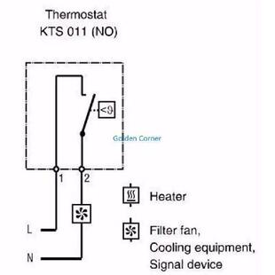 Mechanical E15D Thermostat Compact 60℃ KTS011