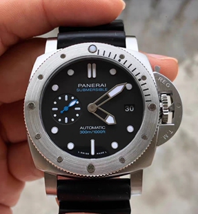 全套98新42mm沛纳海潜行系列PAM02973自动机械男表夜光防水300