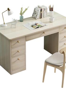 电脑桌台写式卧室学生简书桌字学桌约家用带抽屉43办习公小桌子租