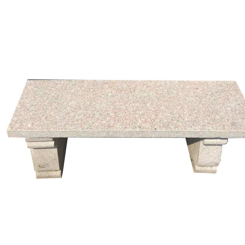 花岗岩石椅石凳 大理石户外公园长条石凳 庭院别墅整石防腐木长凳