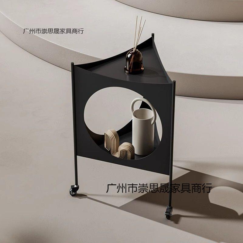 现代约意双简层创小推车个性时尚三角极简可移发动角几客cssxEhzi