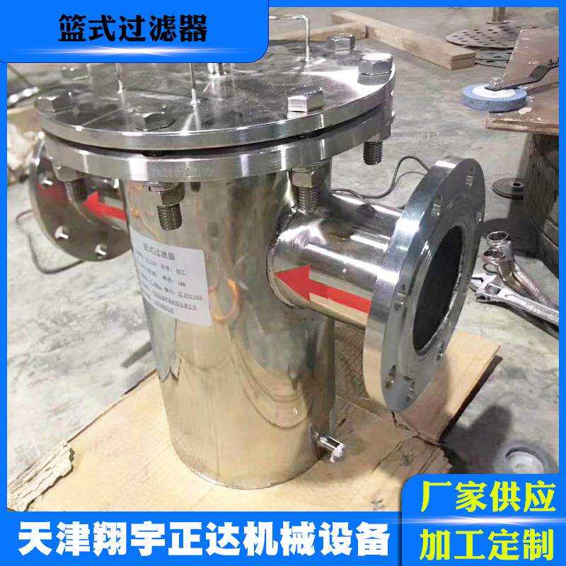 供应篮式蒸汽过滤器机械过滤器真空过滤器小型过滤器