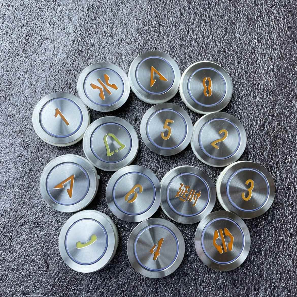 东莞快意电梯按钮 DC24V 客梯按键 190624开关 AN306 开孔35mm