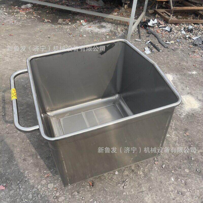 200升不锈钢料车食品级不锈钢料斗车周转小料车肉制品推车