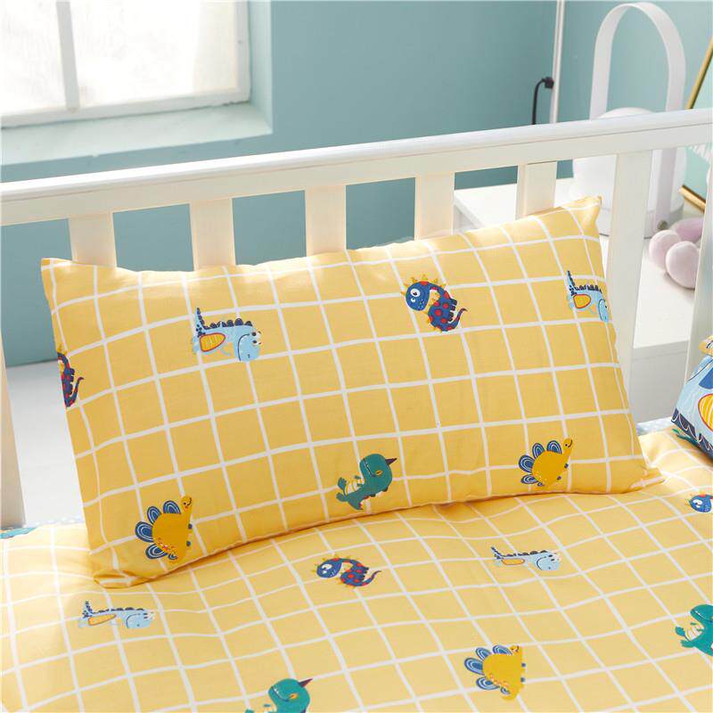 新款纯棉护颈枕头全棉卡通儿童保健枕芯幼儿园用学生枕头婴童