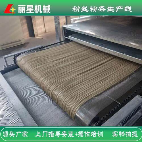 制作粉条的自动化设备，丽星涂布式粉条机带冷库、烘干一次成型