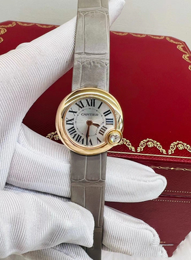 公价7.4万】98新卡地亚新款白气球WGBL0004石英26mm女士手表正品
