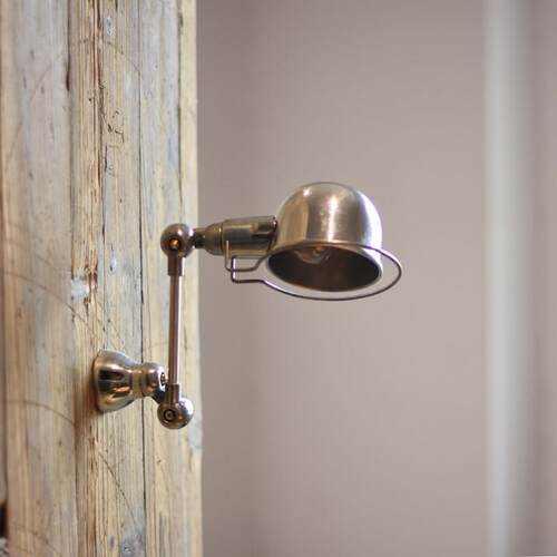 Mooore北欧摇臂铝伸缩长臂台灯折臂工业覆古卧室中古床头折叠壁灯