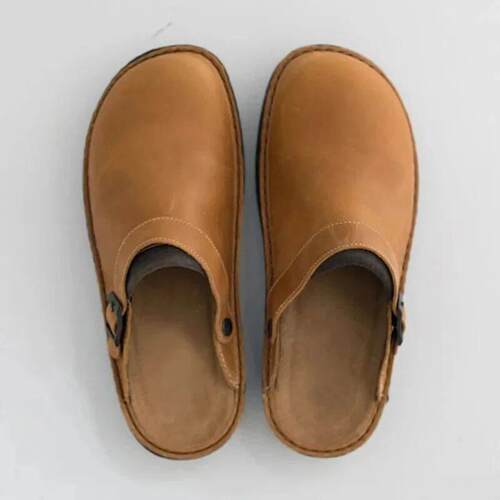 Big Size 39-48 Summer Sandals Men PU Leather Classic Solid S