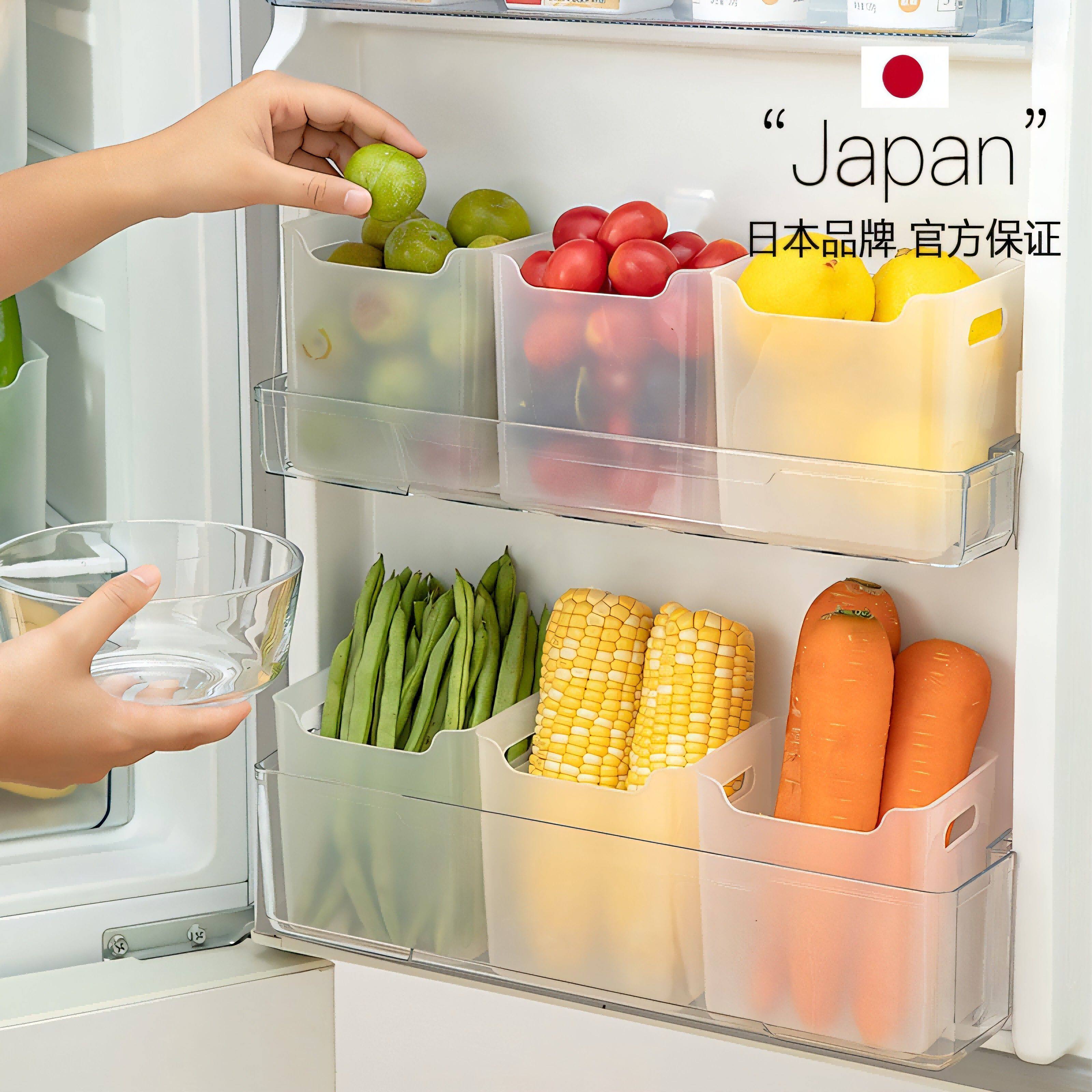 日本冰箱不乱瞭冰箱侧门收纳盒分装整理神器内侧保鲜食品级侧面