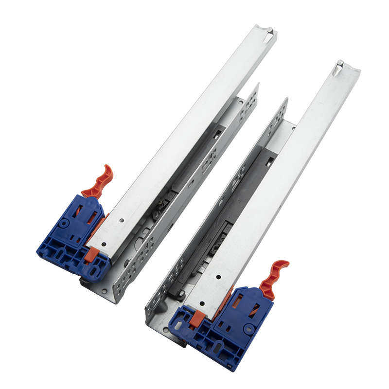 阻尼托底抽屉滑轨扣把款三节隐藏式托底缓冲导轨橱柜隐藏滑轨,五金/工具,滑轨,淘宝优惠券,粉丝福利购,淘宝优惠卷