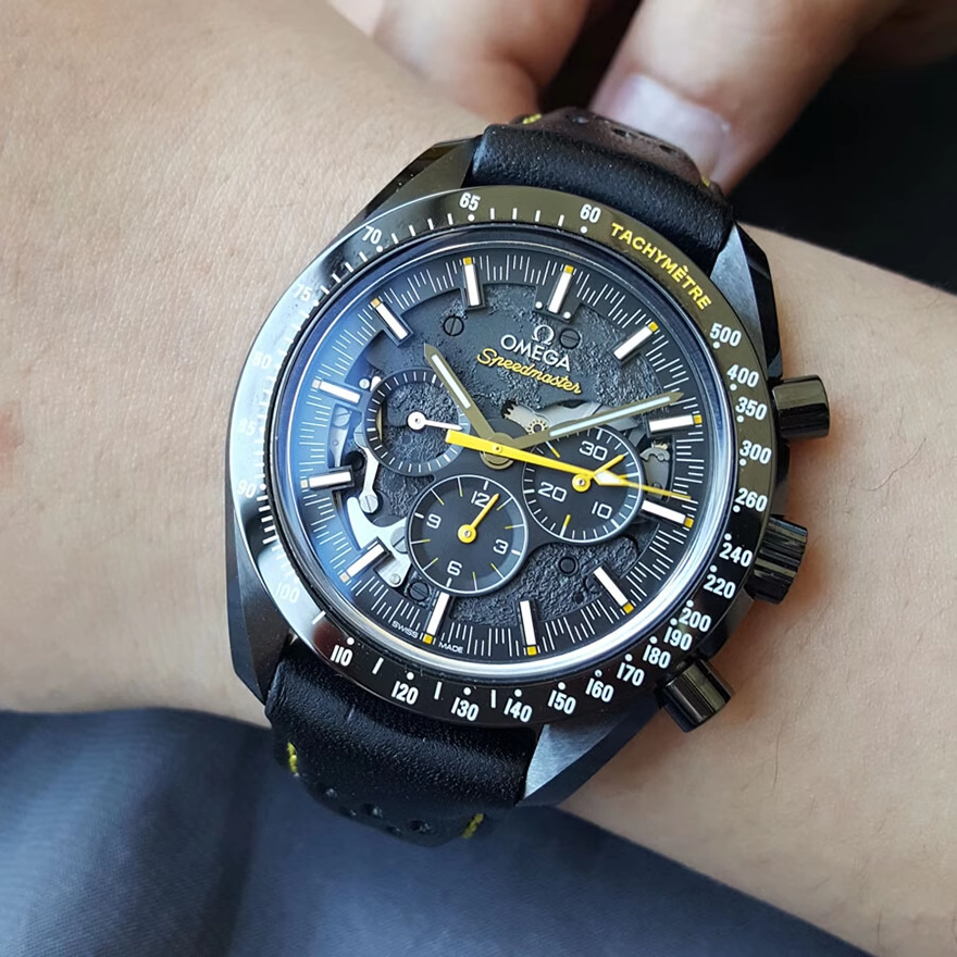 盒证98新欧米茄超霸月之暗面机械手表男正品311.92.44.30.01.001