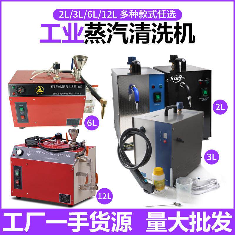 2L蒸汽清洗机器带枪喷汽机除蜡设备电镀用小型清洁珠宝首饰工具