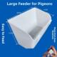 鸽子用具大方食盒长条食槽落灰食圆底食杯塑料盒手抓盒喂食杯 包邮