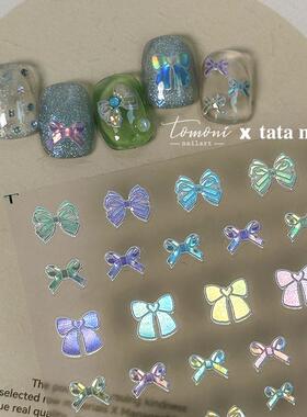 tomoni&tata马卡龙蝴蝶结甲片