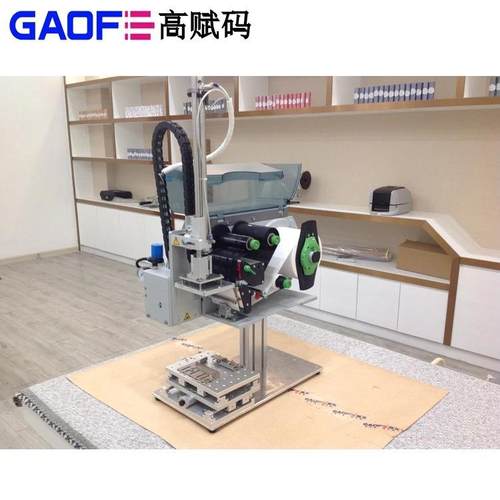 治具定位贴标机SQUIX4高赋码光纤模块治具定位实时打印贴标