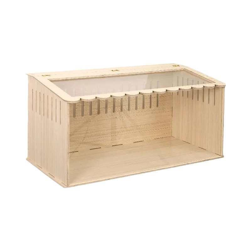 芦丁鸡养殖箱宠物仓鼠饲养箱笼子观景全套造景小木屋观保温专用箱