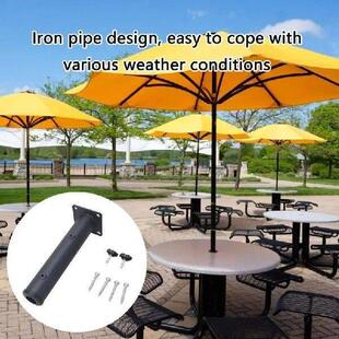 B2RF Metal Patios Umbrella Holder Clamp for Deck Railing