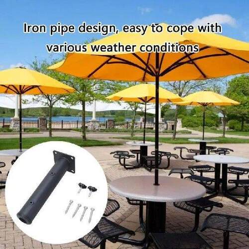 B2RF Metal Patios Umbrella Holder Clamp for Deck Railing