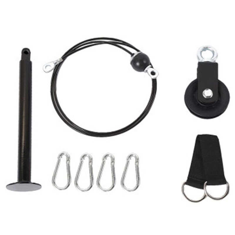 健身器材滑轮套装家用健身器材8件套