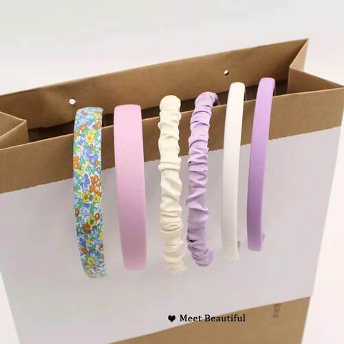 3/6/8PCS Set Fashion Women Cloth Hair Bands Headdress Headba