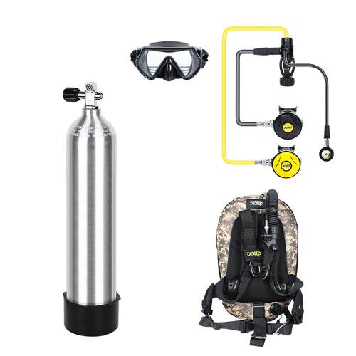 DIDEEP深潜水肺套装6L深海潜水装备全套气瓶整套潜水神器BCD背飞
