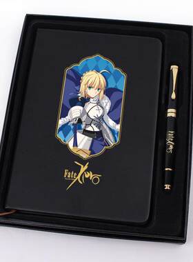 fate周边 亚瑟王saber 二次元记事本手账本 文具笔记本