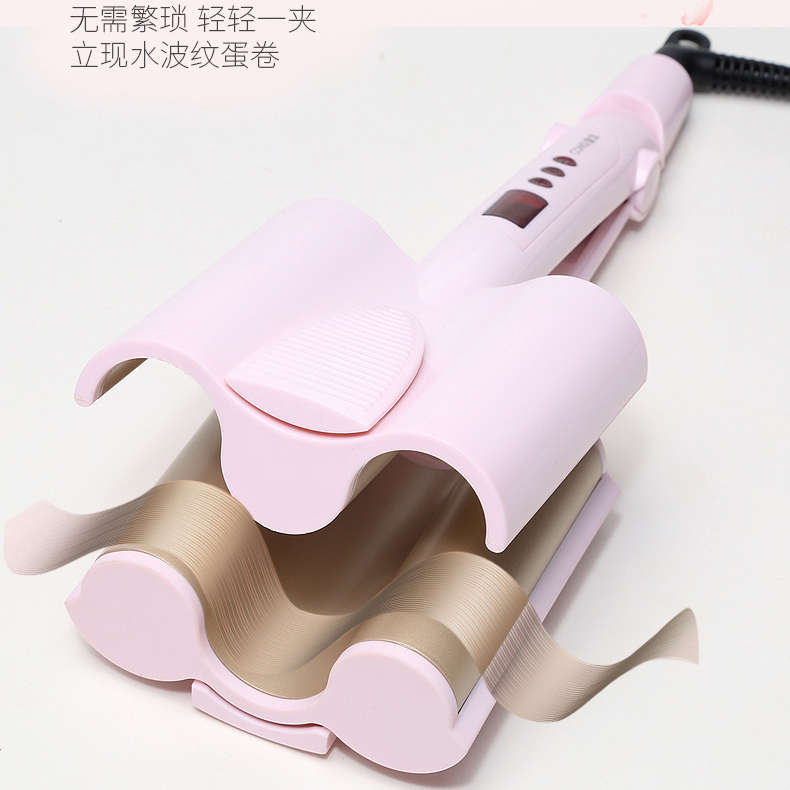 康戈卷发棒蛋卷棒水波纹泡面头三管玉米烫大波浪宿舍用小功率26mm