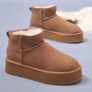 雪地靴厚底增高皮毛时尚雪地靴