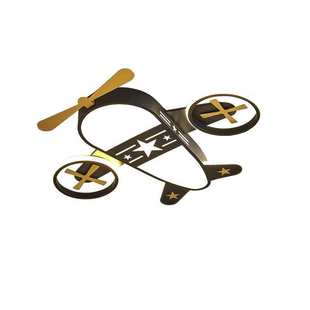 儿童房灯卧室吸顶灯简约现代网红创意卡通飞机灯男孩女孩房间灯具