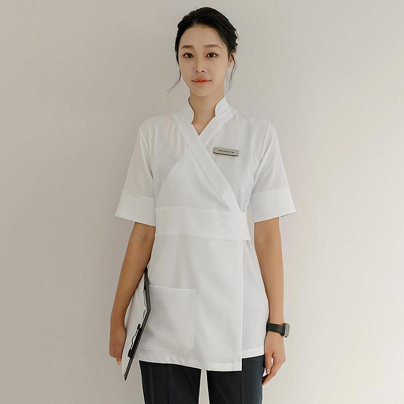 似风美容师工作服女春秋季中袖高端足浴养生会所皮肤管理技师服装